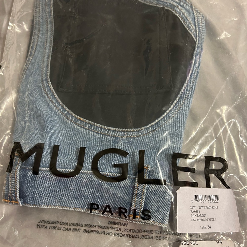 Mugler Men's Blue Jeans